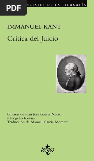 Portada de Crítica del Juicio