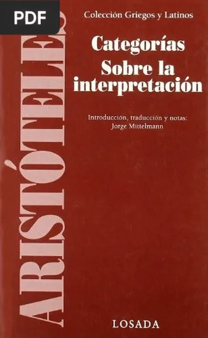 Portada de De la Interpretación