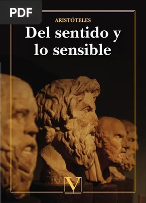 Portada de Del Sentido y lo Sensible