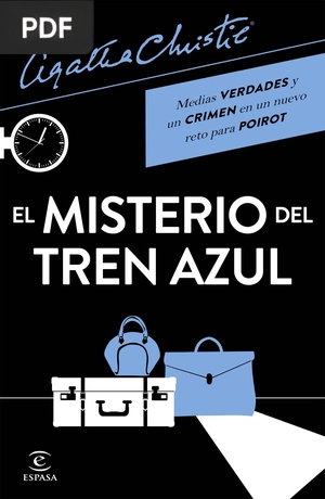 Portada de El Misterio del Tren Azul