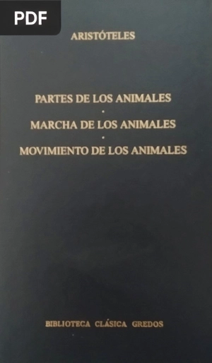Portada de Las Partes de los Animales