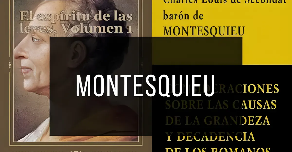 Libros de Montesquieu en PDF para descargar gratis.