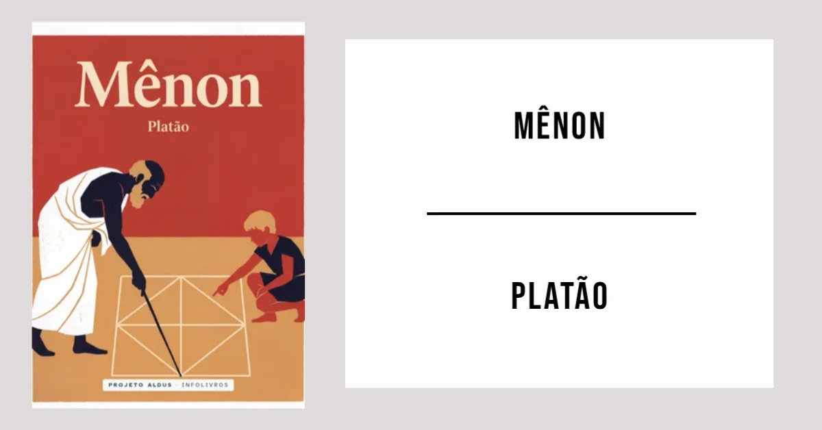 Mênon de Platão disponível em PDF grátis.