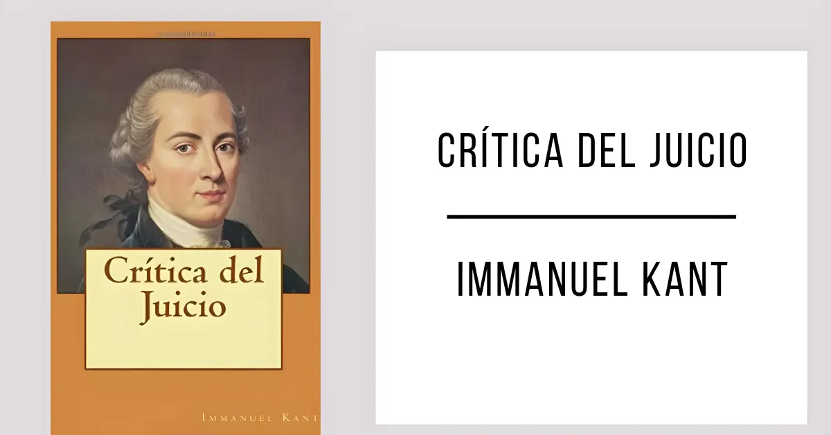 Crítica del Juicio de Immanuel Kant en PDF para leer gratis.