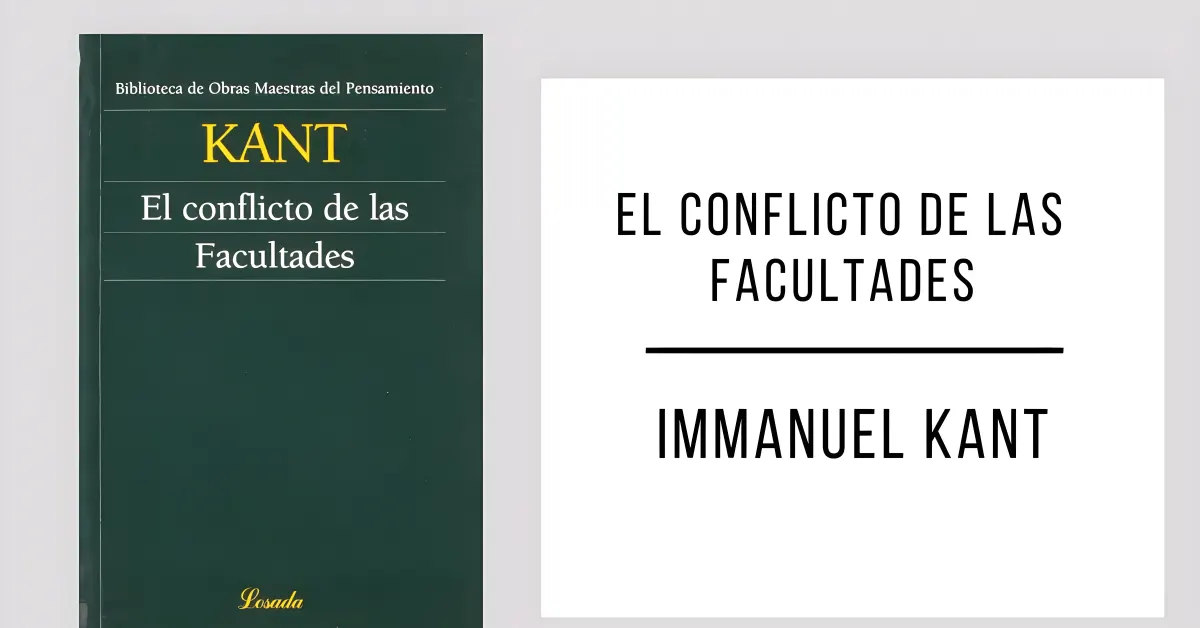 El Conflicto de las Facultades de Immanuel Kant en PDF para leer gratis.