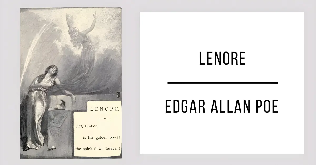 Lenore de Edgar Allan Poe en formato PDF gratuito.