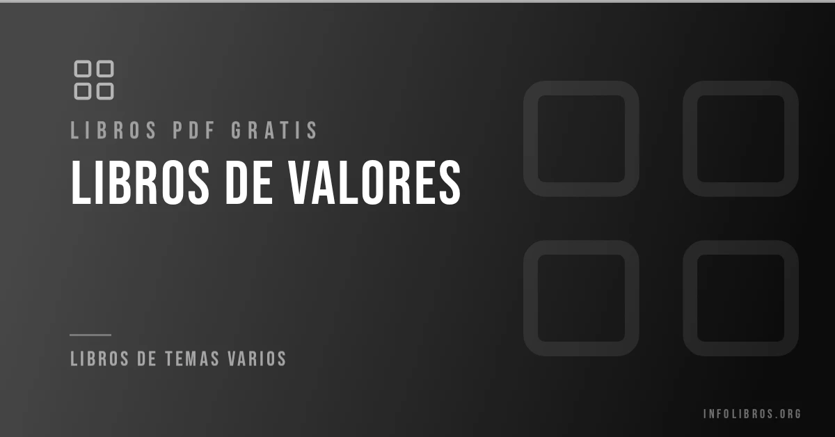 Libros de valores gratis en PDF.