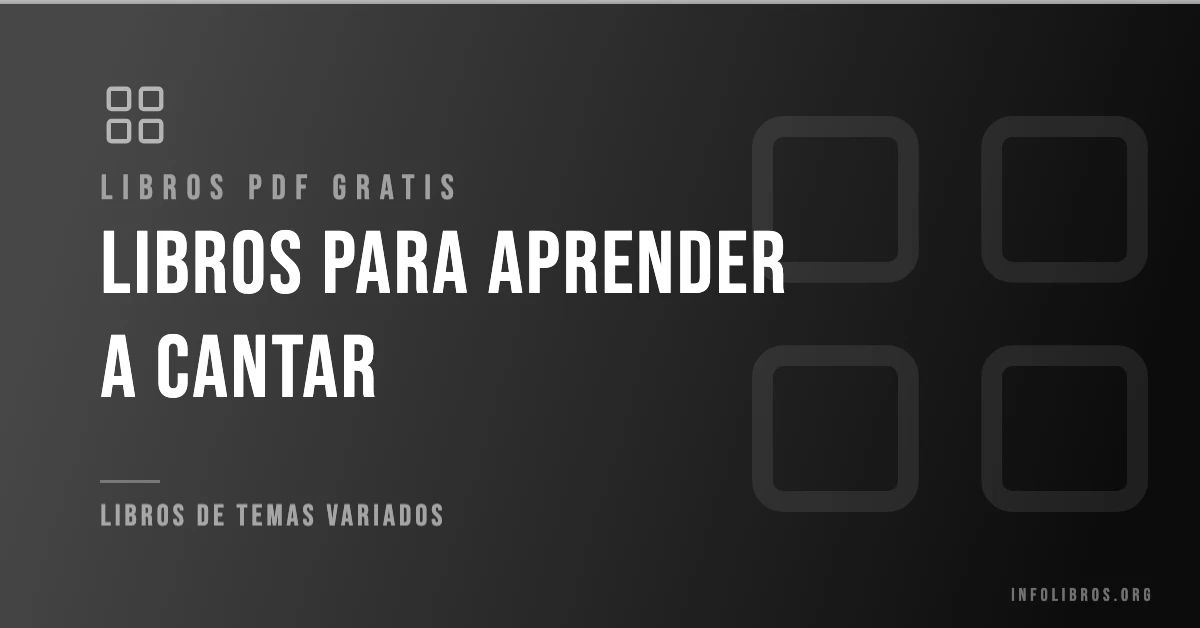 Más de 3 libros para aprender a cantar gratis en formato PDF.