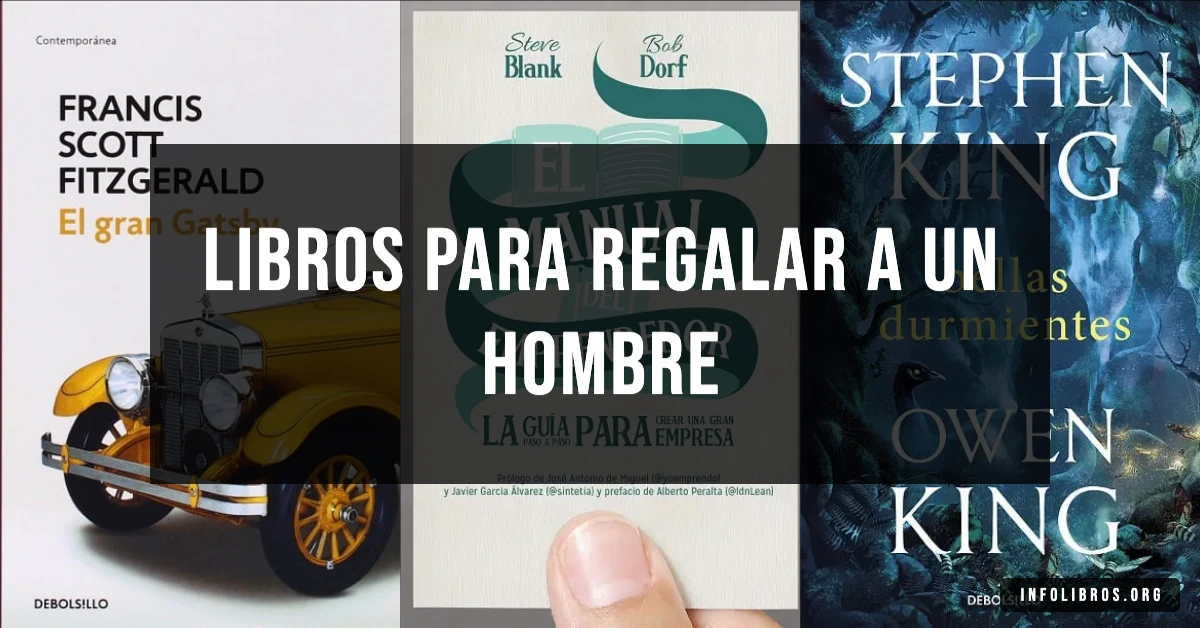 5 libros recomendados para regalar a un hombre.