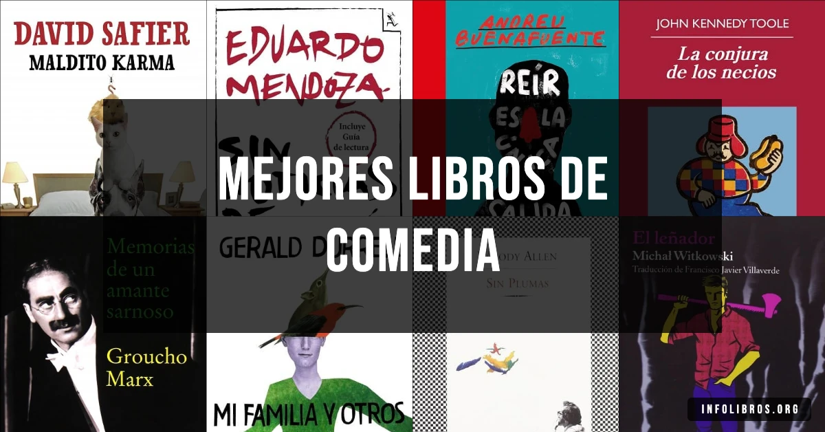 15 libros de comedia recomendados para reír a carcajadas.