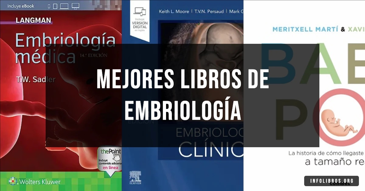 5 libros de embriología recomendados para estudiantes de medicina.