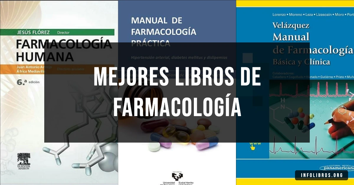 5 libros de farmacología recomendados para profesionales de la salud.