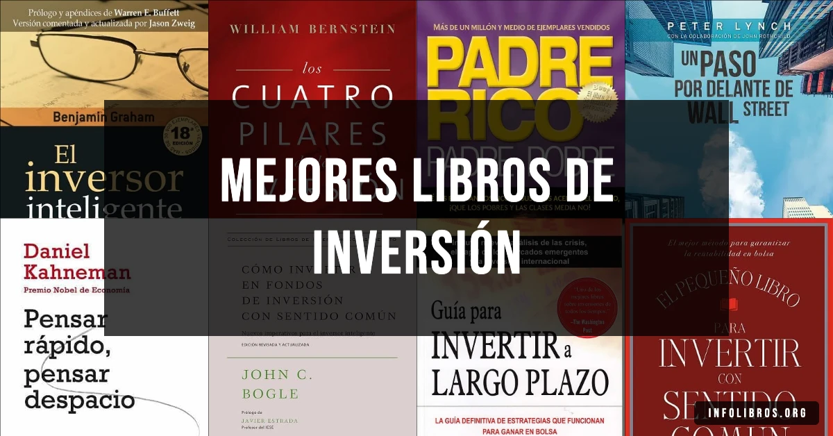 20 libros de inversión recomendados para hacer crecer tu dinero.