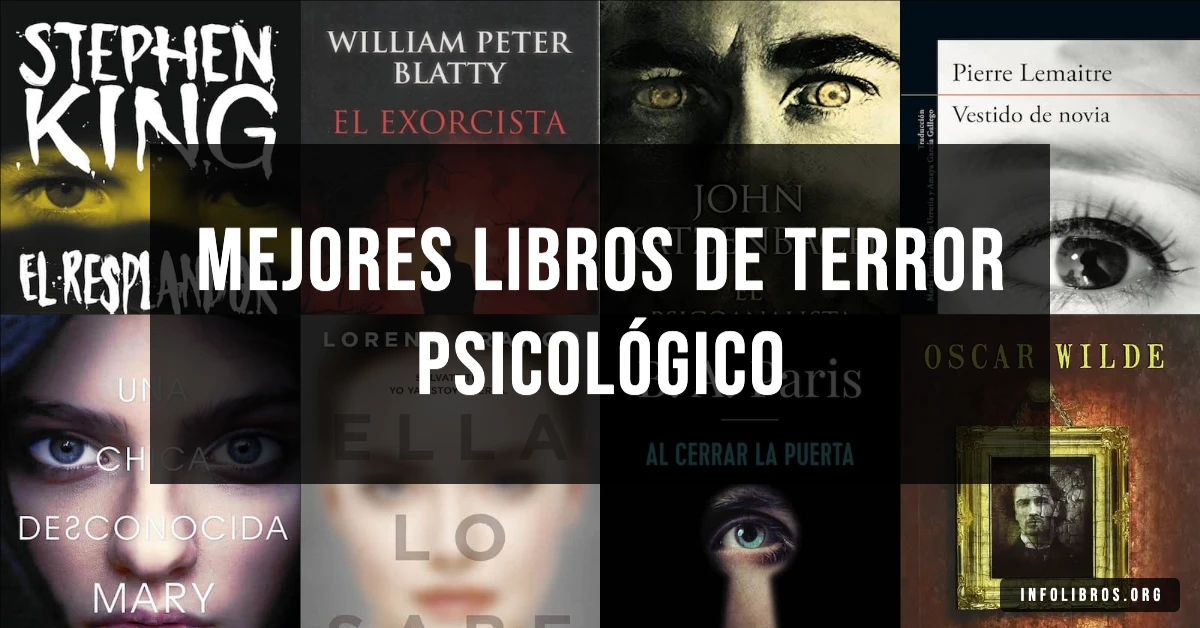 15 libros de terror psicológico recomendados para amantes del suspenso.