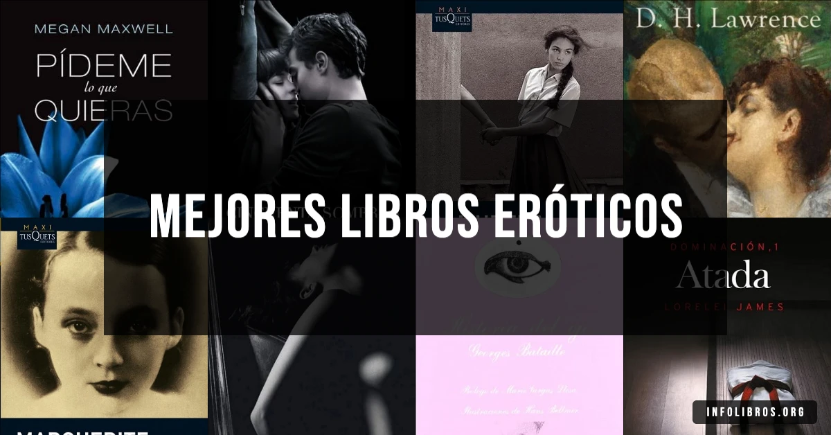 25 libros eróticos recomendados para lectores adultos.