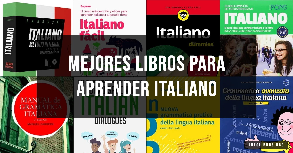 12 libros recomendados para aprender italiano.