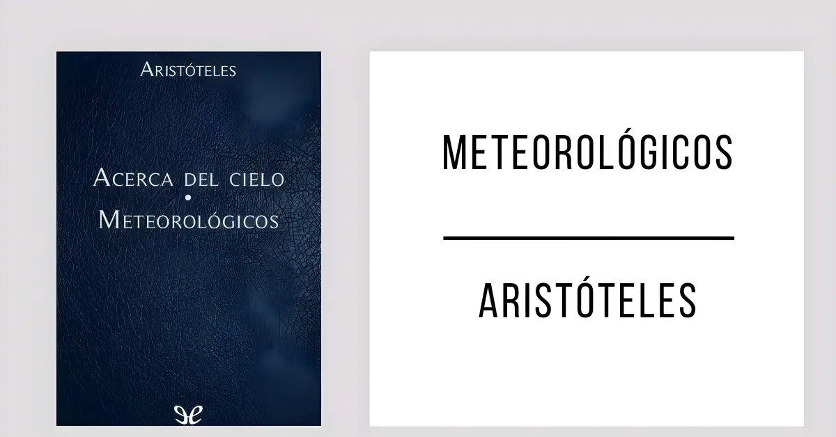 Meteorológicos de Aristóteles en formato PDF gratuito.