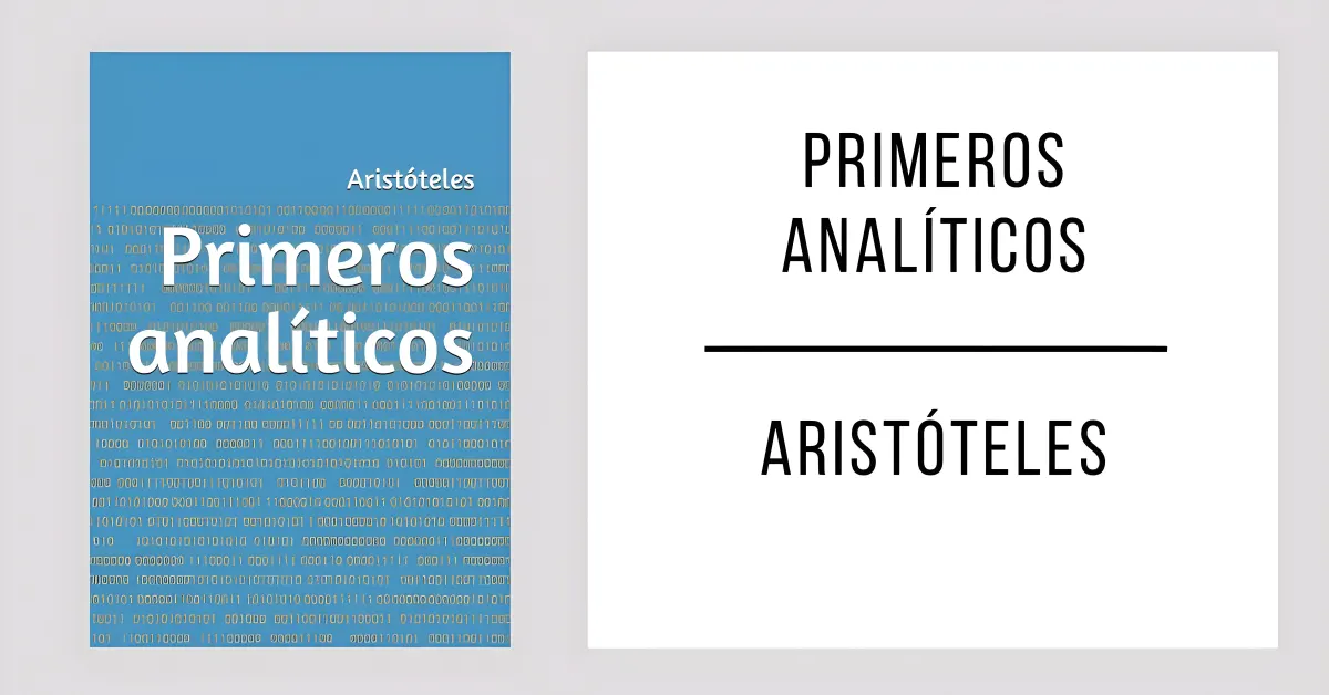 Primeros Analíticos de Aristóteles en PDF para leer gratis.