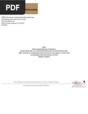 Aproximación a la antropología de la reproducción