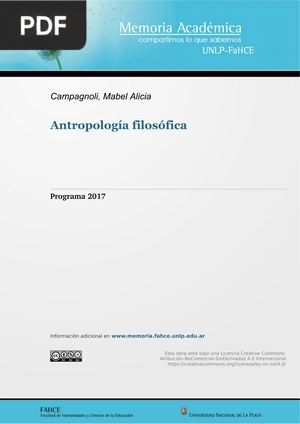 Antropología filosófica