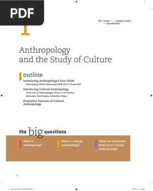 Anthropology and the Study of Culture (Inglés)