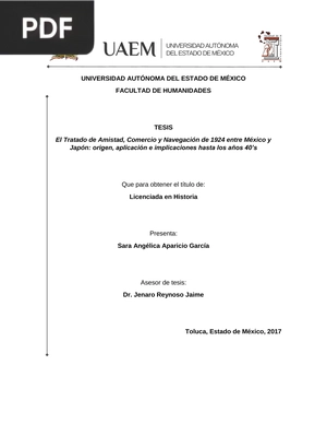 El Tratado de Amistad, Comercio y Navegación de 1924 entre México y Japón: origen, aplicación e implicaciones hasta los años 40’s