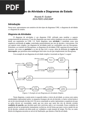 Diagramas de Atividade e Diagramas de Estado (Portugués)