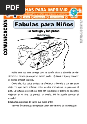 La tortuga y los patos