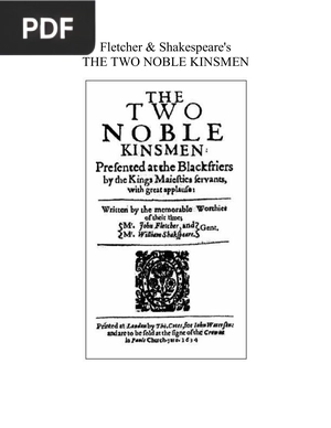 The Two Noble Kinsmen (Inglés)