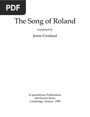 The Song of Roland (Inglés)