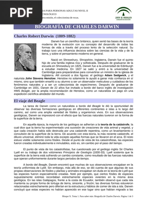 Biografía Charles Darwin