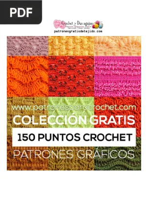 150 Puntos de Crochet con Patrones Gráficos