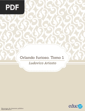 Orlando Furioso. Tomo 1