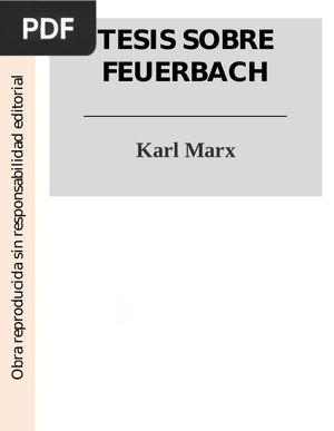 Tesis sobre Feuerbach