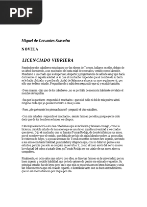 El licenciado Vidriera