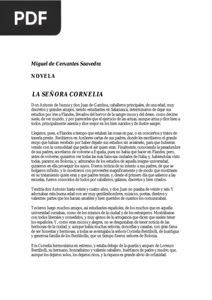 La señora Cornelia