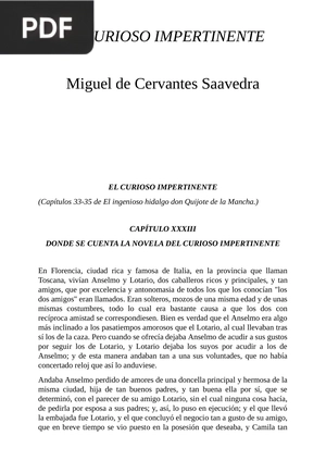 El curioso impertinente