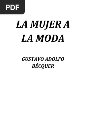 La Mujer a la Moda (Artículo)