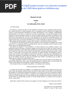 Justine o los infortunios de la virtud