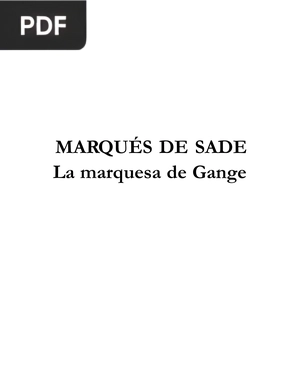La marquesa de Gange