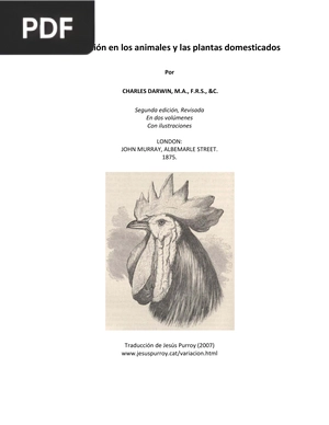 La variación de animales y plantas domesticados