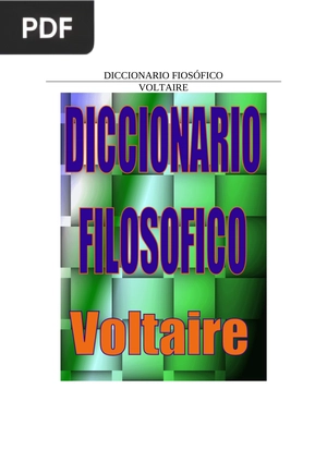 Diccionario filosófico