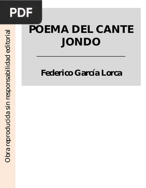 Poema del cante jondo