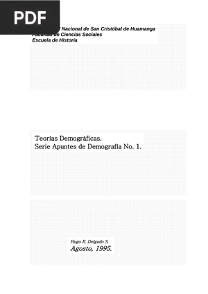 Teorías Demográficas