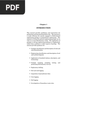 Geological engineering (Inglés)