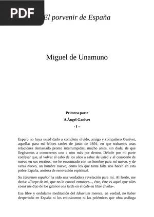 El porvenir de España