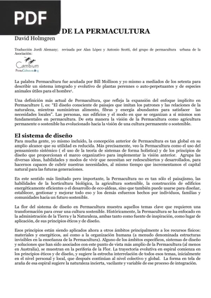 La esencia de Permacultura