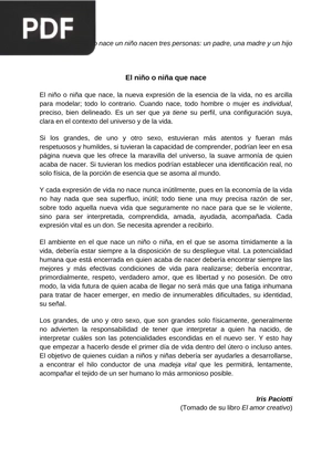 Puericultura del niño o niña recién nacidos (Artículo)