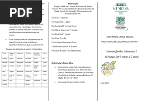 Introdução dos Alimentos 1 (Crianças de 6 meses a 2 anos) (Portugués) (Artículo)