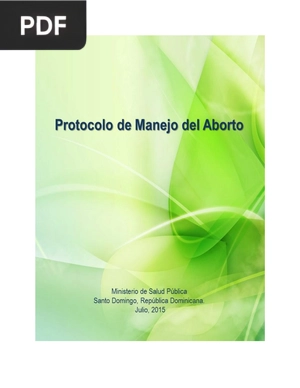 Protocolo de Manejo del Aborto
